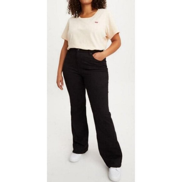 NWT Levi's 725 High Rise Bootcut Black Hypersoft Stretch Jeans - Picture 1 of 14
